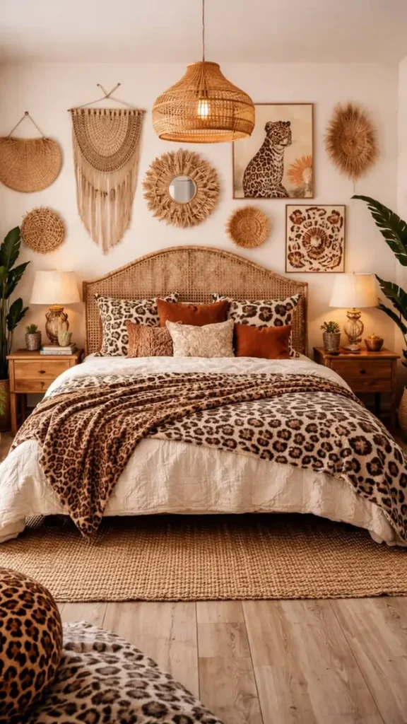 Leopard Print, Mixed Wall Textures