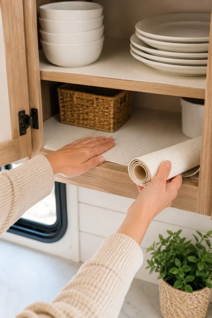 Line Every Shelf With Non-Slip Drawer Liner