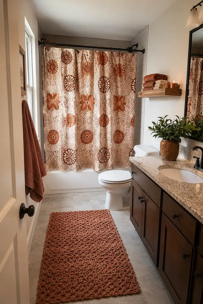 Match Curtain To Bath Mat