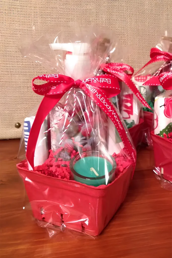 Mini Wrapped Favor Basket
