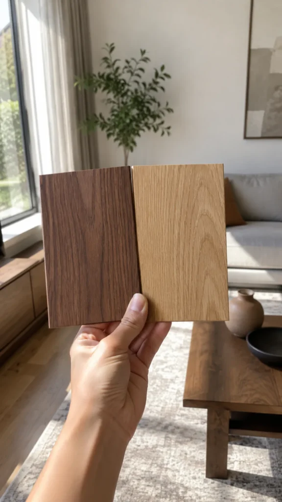 Mix Wood Tones With a Common Undertone
