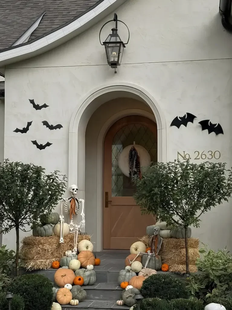Moody Pastel Halloween Porch