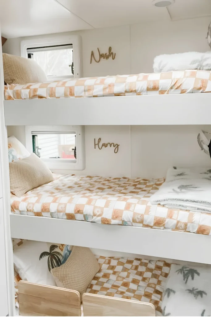 Name Signs Make Each Bunk Unmistakably Theirs