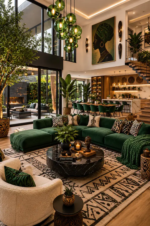 Open Plan Room Scales Up Green