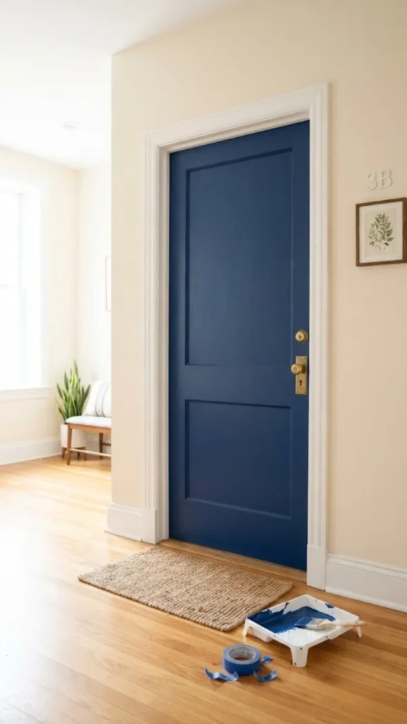 Painted Front Door as Color Statement
