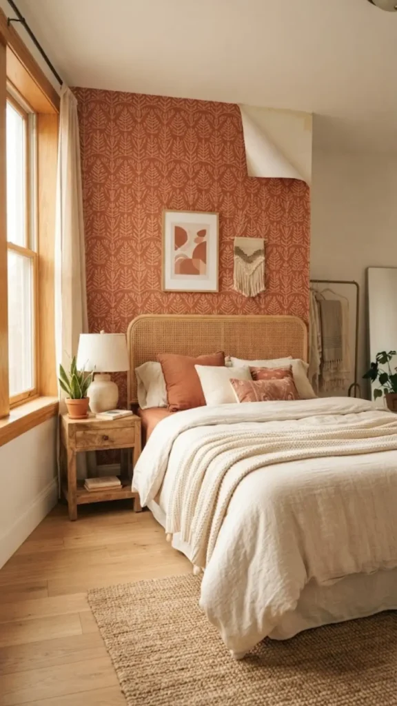 Peel-and-Stick Wallpaper Accent Wall