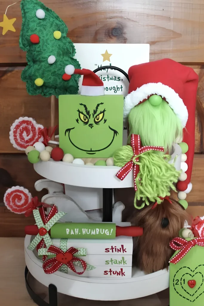 Perch A Plush Grinch Gnome