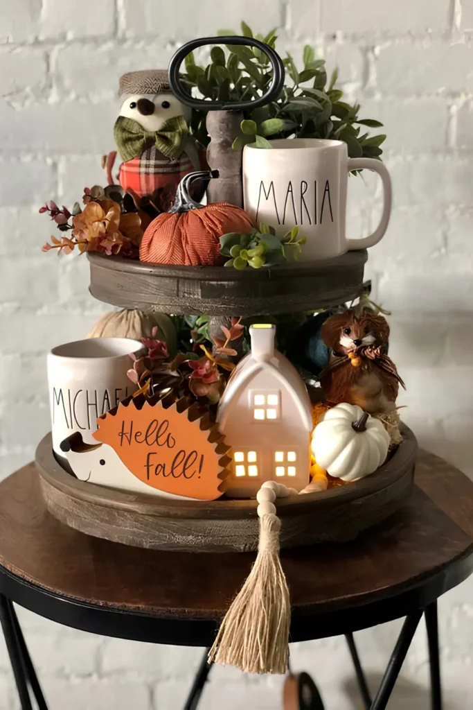 Personalized Mugs With Woodland Figures