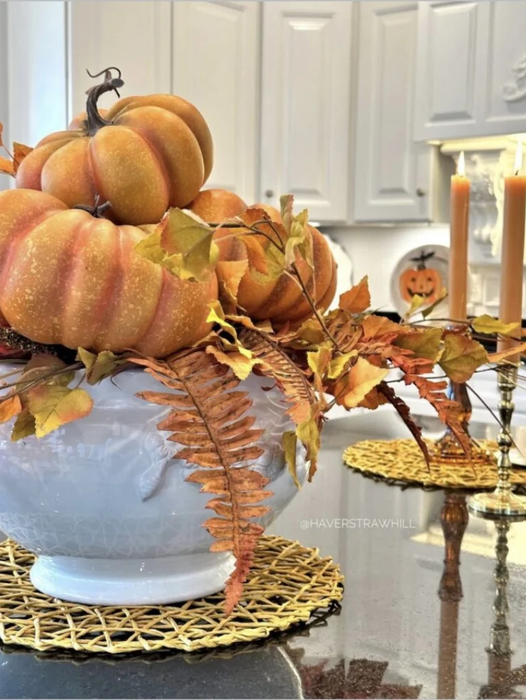 Pile Pumpkins Inside One Bowl