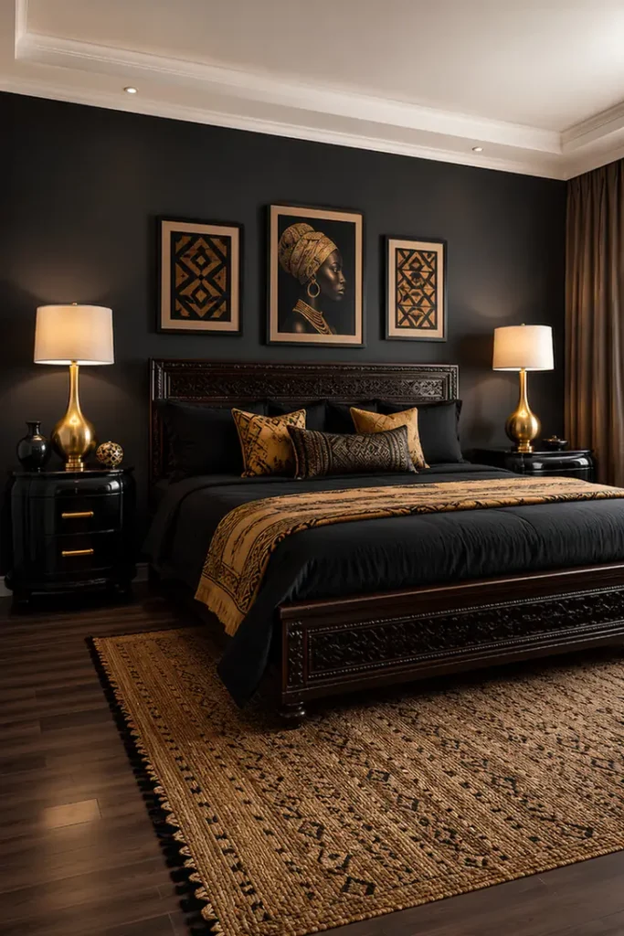 Polished Lacquer Bedroom Finish