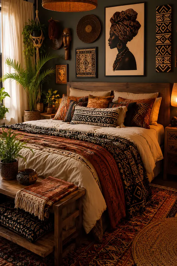 Portrait Art Leads Bedroom Layers