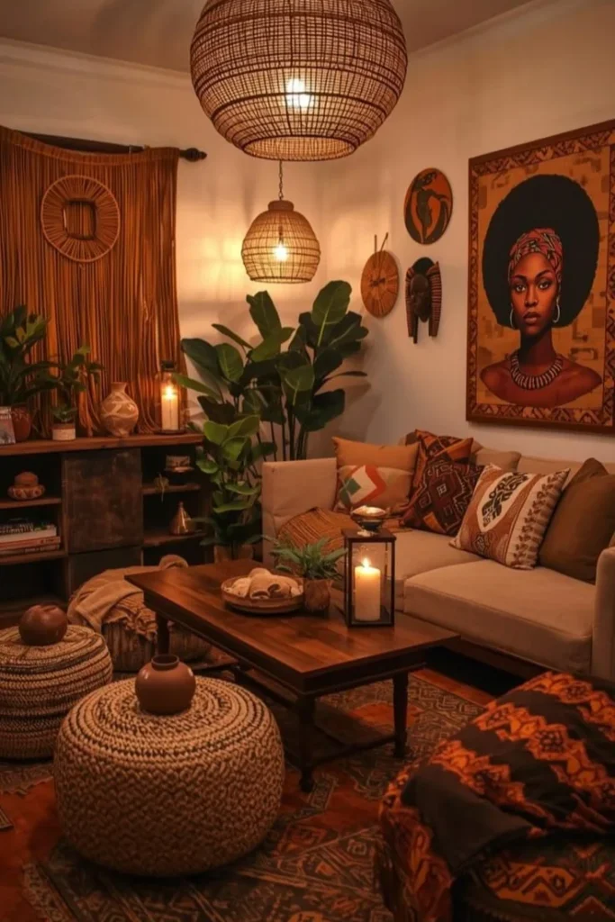 Portrait Art Paired With Warm Lighting