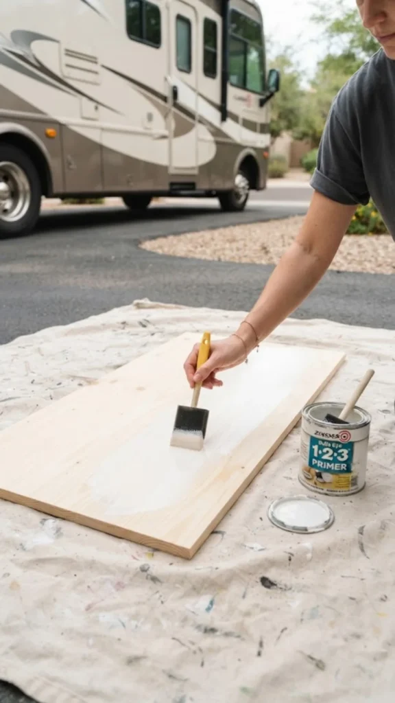 Prime the Panel to Block Stains and Odors