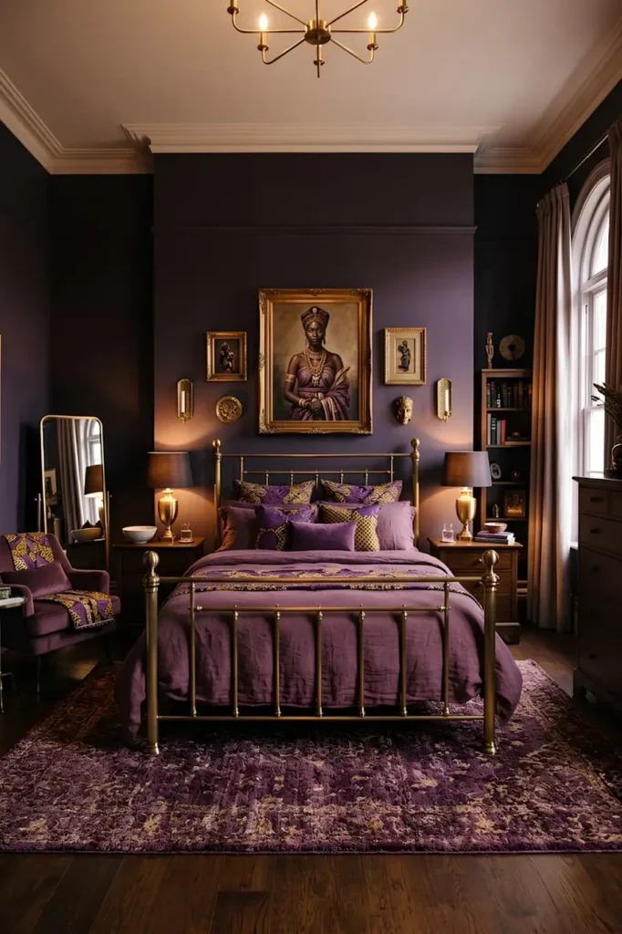 Royal Violet and Gold Elegance