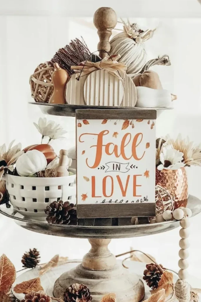 Rustic Neutrals With Fall In Love Sign
