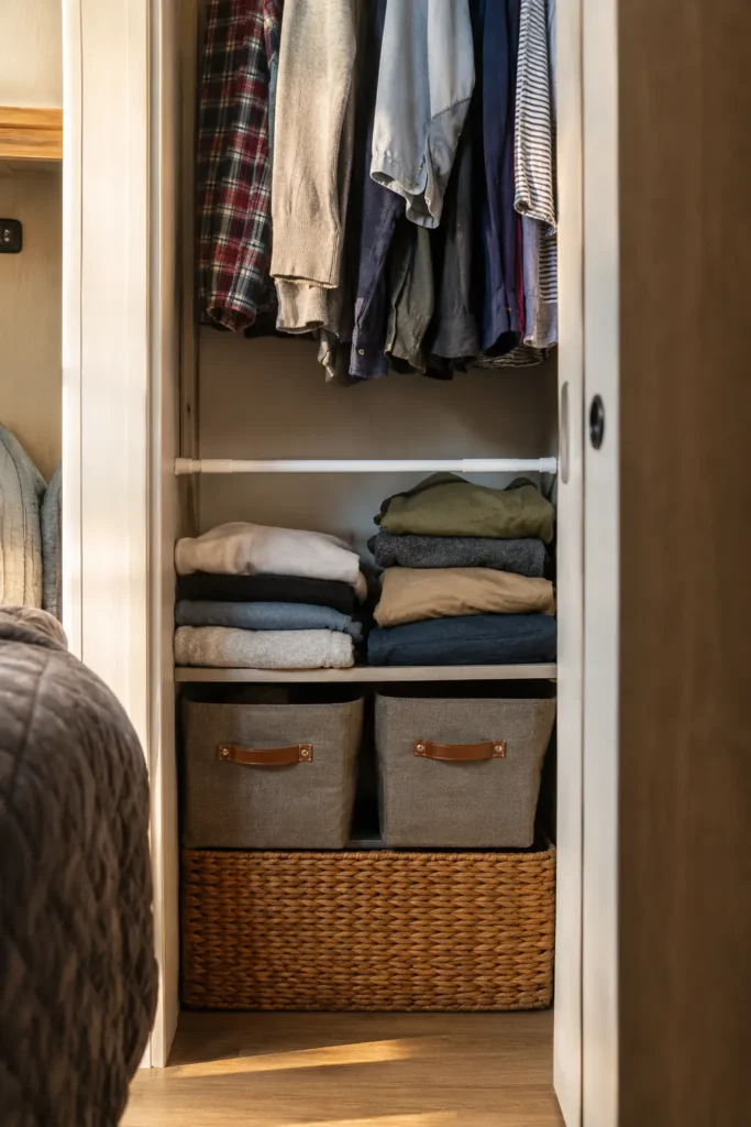 Tension Rod Closet Divider