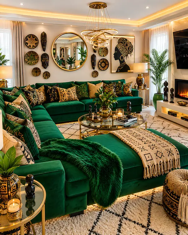 Sectional Anchors A Media Wall Room