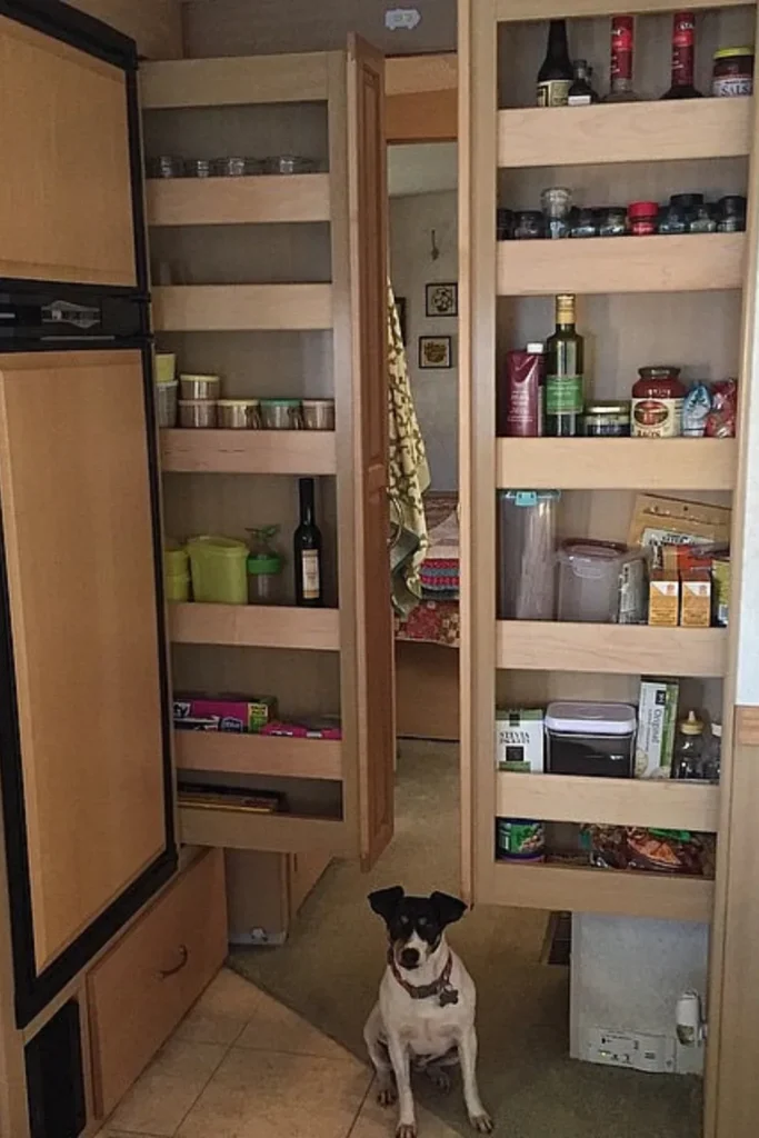 Slide-Out Column Fills Dead Space