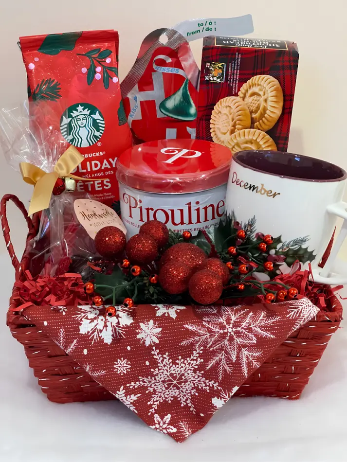 Snowflake Cookie Tin Basket