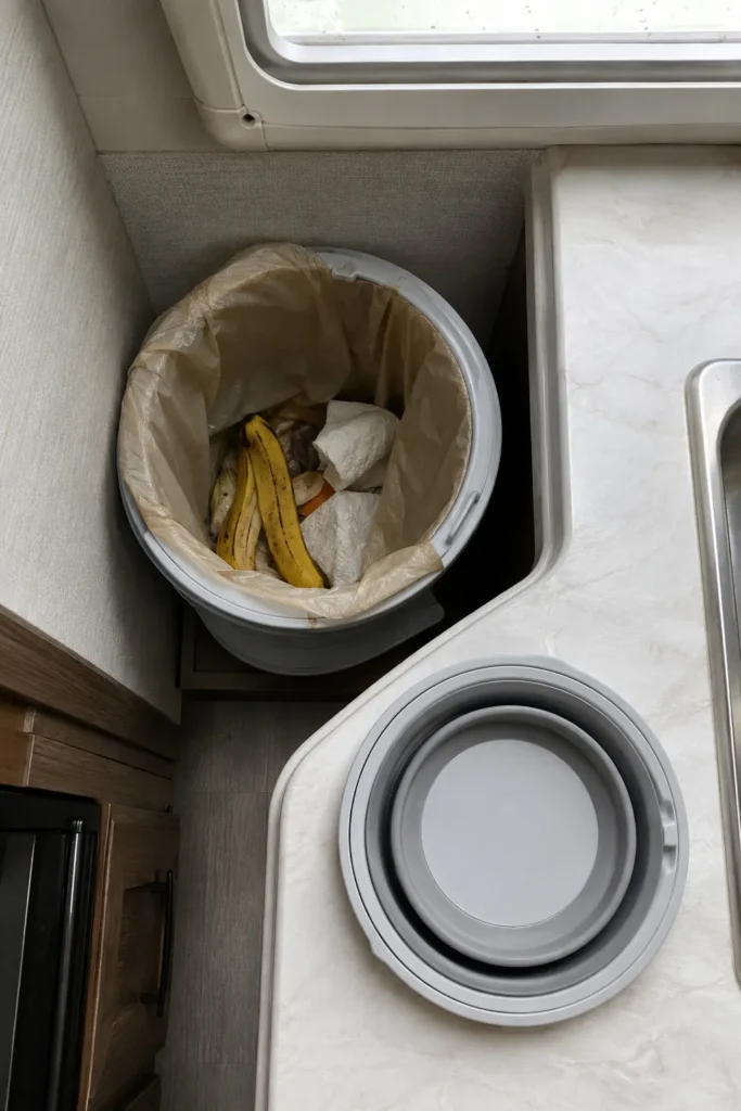Collapsible Silicone Trash Bin