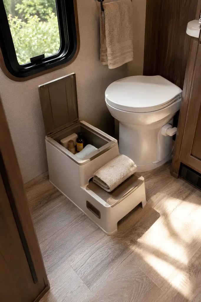 Step Stool With Storage Seat