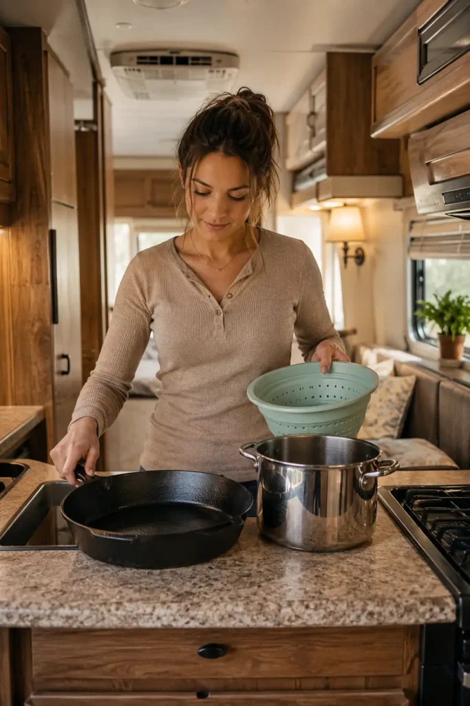 Stock a compact kitchen with dual-purpose cookware