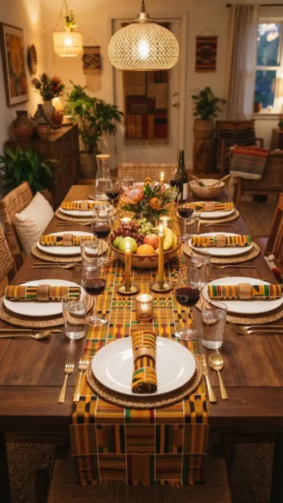 Style A Tablescape In Kente