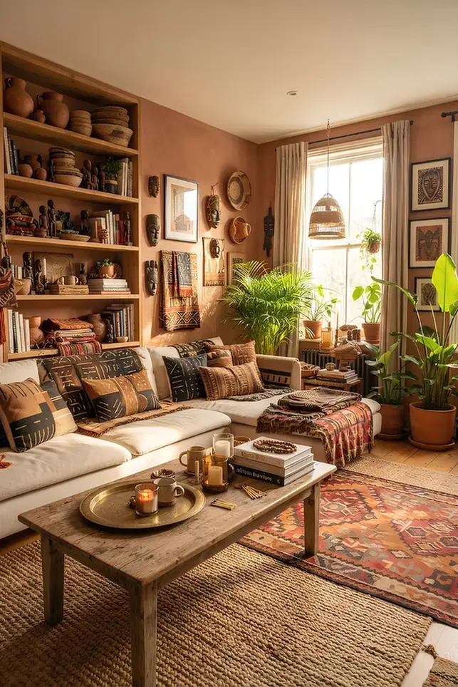 Style Open Shelving With Pottery