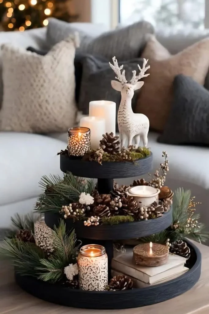 Three Tiers, Mostly Pinecones