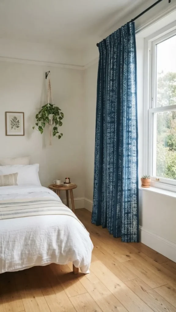 Tie-Dye Curtains Frame The Light