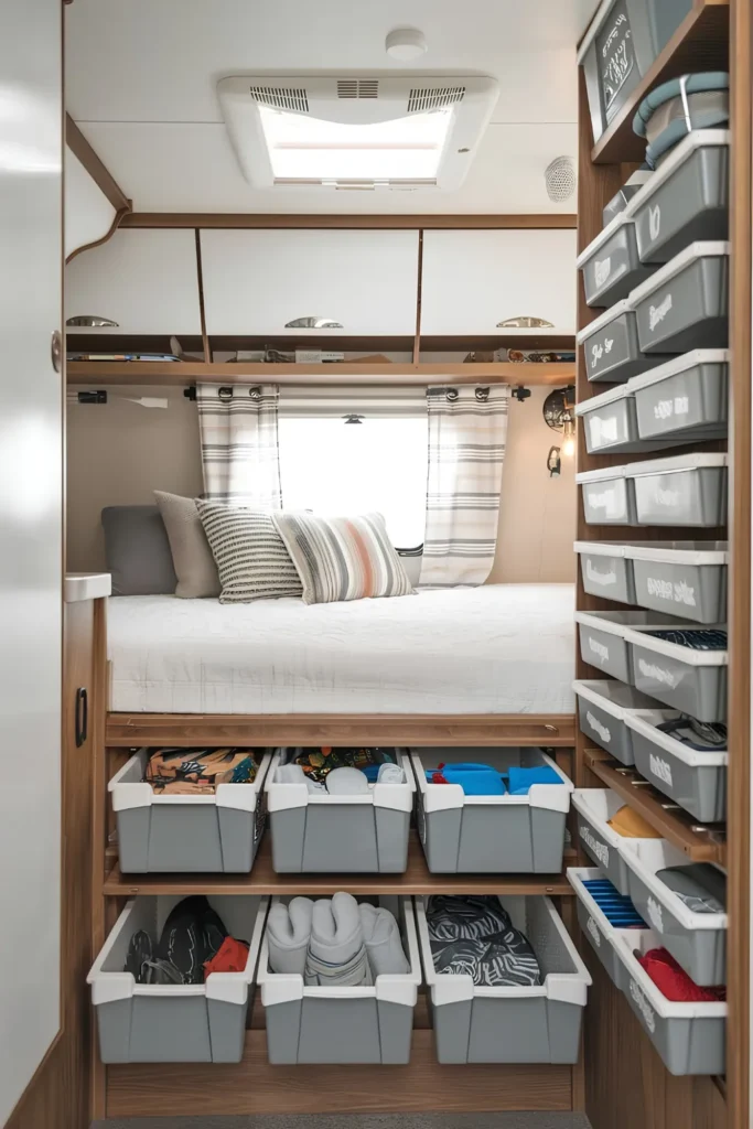 Turn Under-Bed Space Into A Dresser