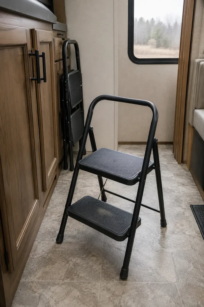 Two-Step Folding Stool For Reach