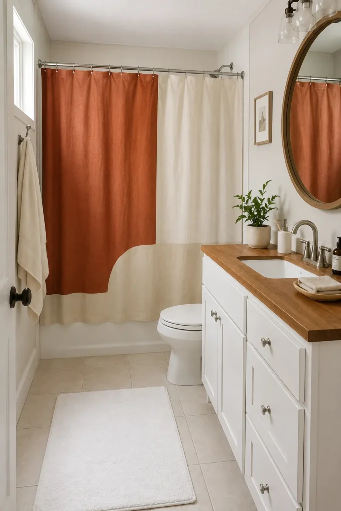 Two Tone Rental Friendly Curtain