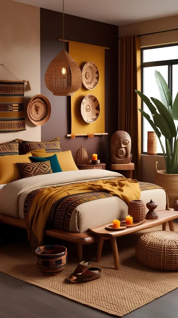 Two-Tone Walls With Decorative Plates
