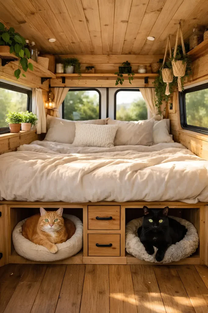 Under-Bed Twin Cat Dens