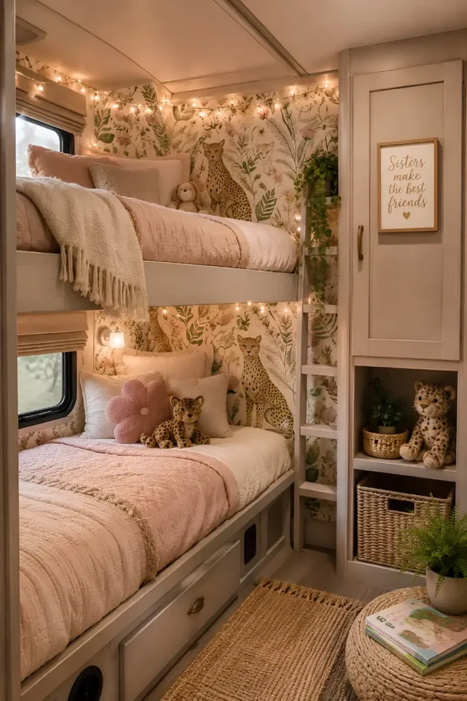 Wallpaper Turns A Bunk Into A Scene