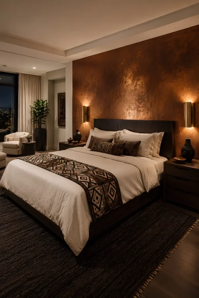 Warm Copper and Kuba Cloth