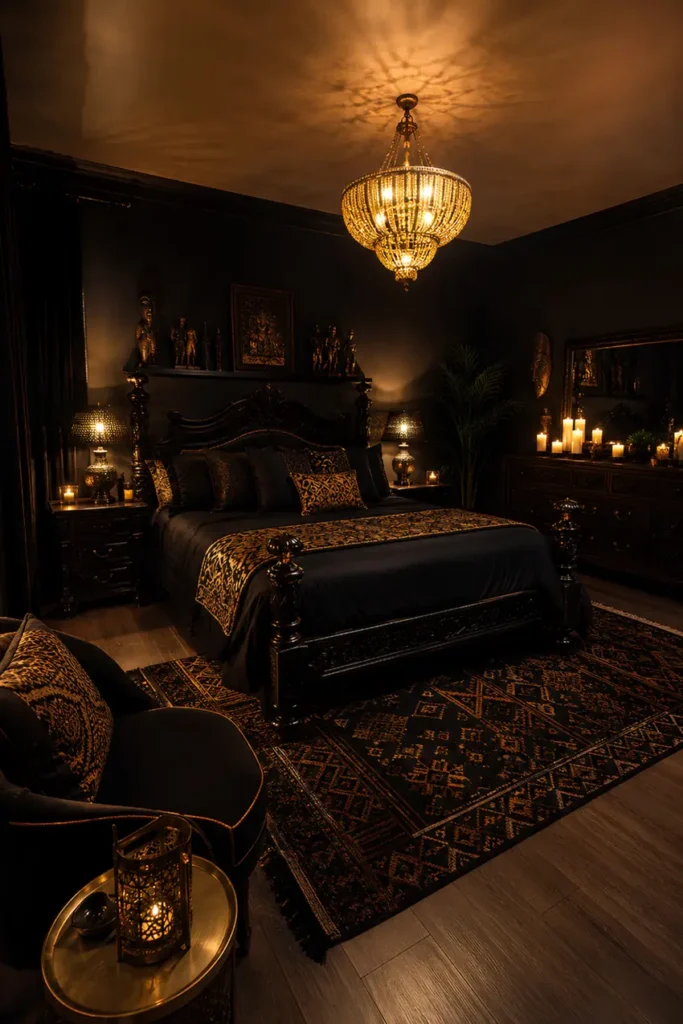 Warm Evening Regal Bedroom