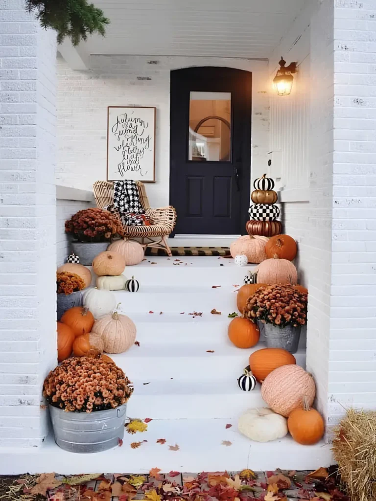Whimsical Pastel Pumpkin Tower Look