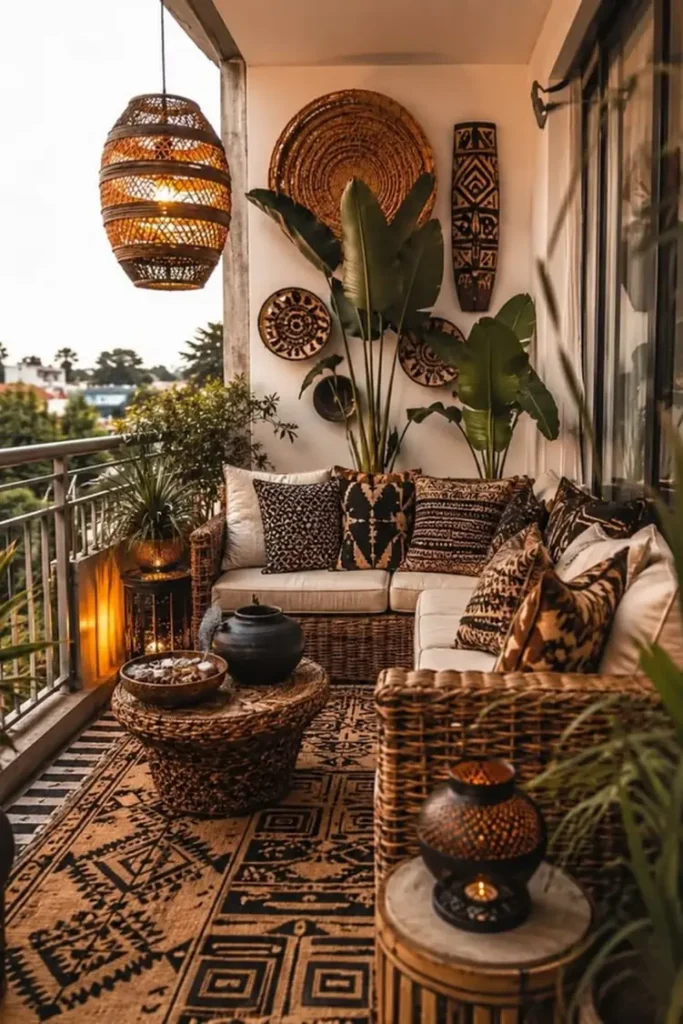 Wicker Furniture Owns This Balcony