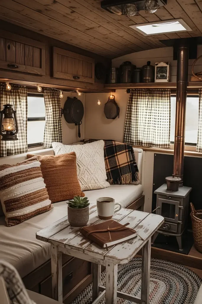 Wood Stove Anchors The Space