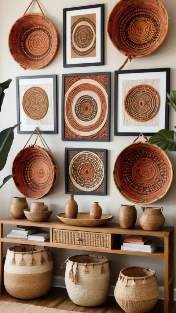 Woven Basket Gallery Wall
