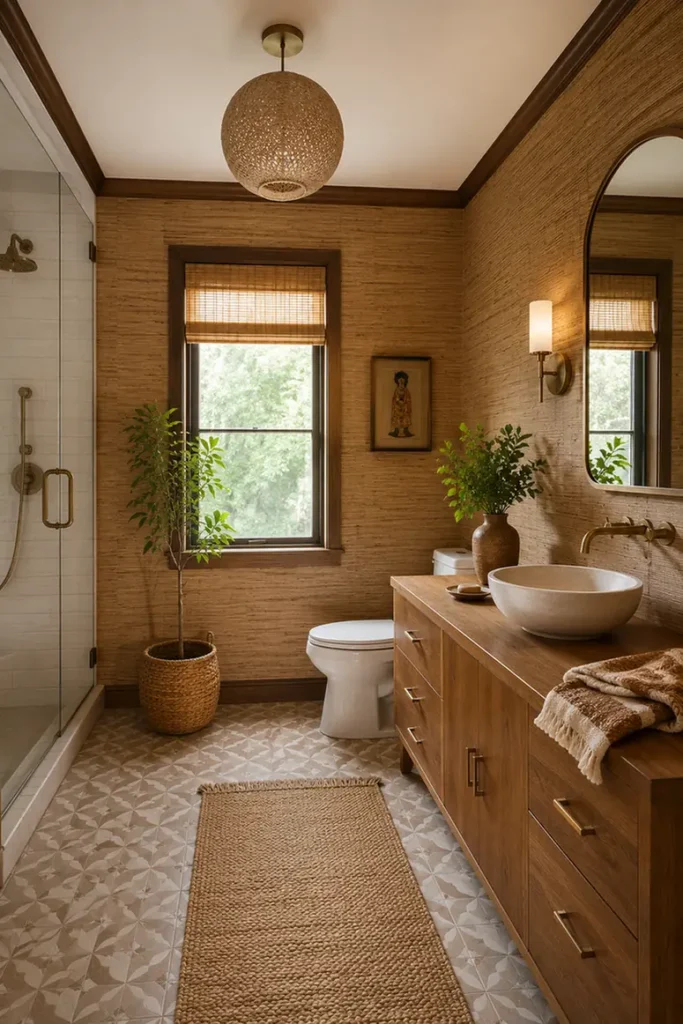 Woven Grass Wallpaper Accent