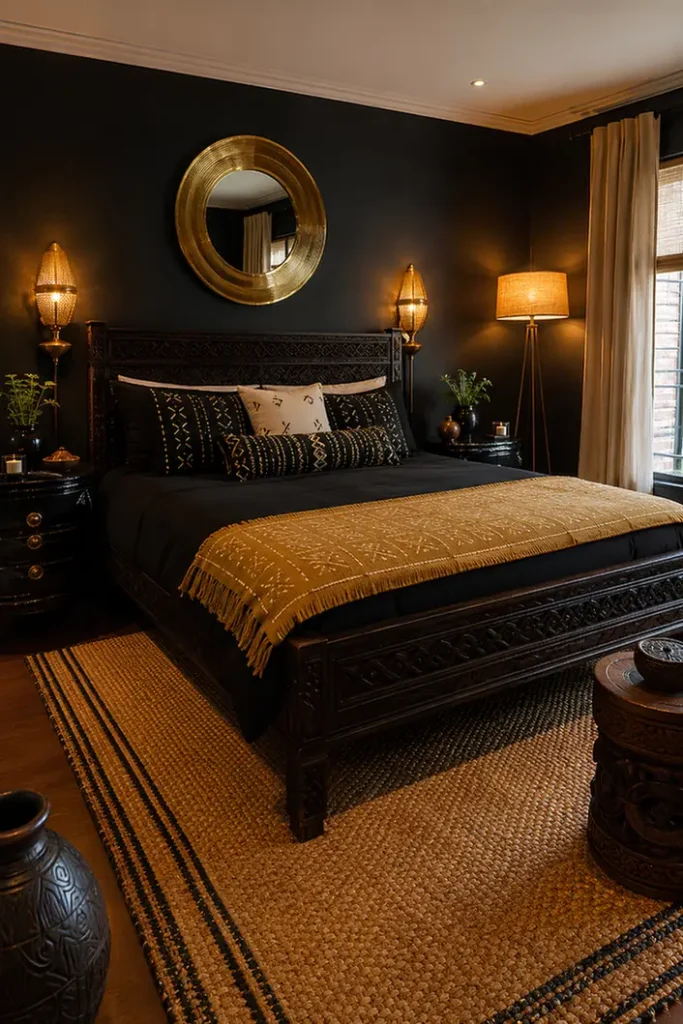 Woven Metallic Bedroom Accent